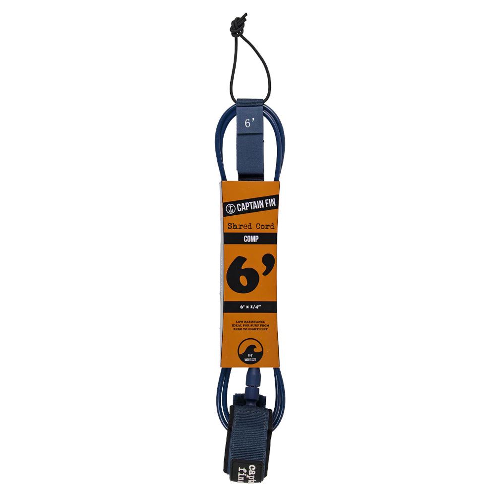 Captain Fin Co - Shred Cord - 6' Comp - Navy Surf Accessory