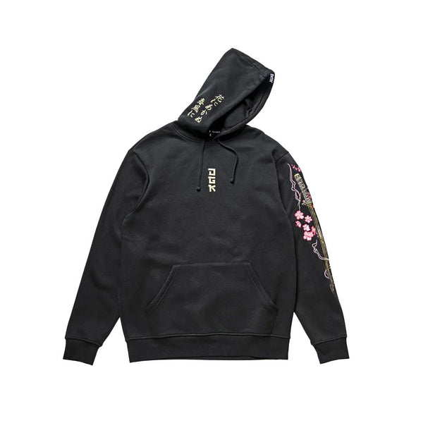 DGK Haiku Hooded Fleece Black - Skatewarehouse.co.uk