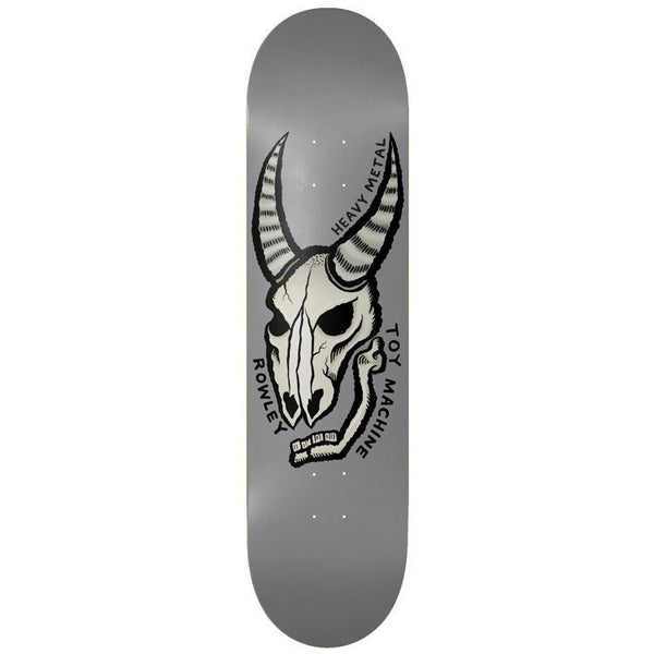 Toy Machine Geoff Rowley 'Heavy Metal' Grey Skateboard Deck - 8.75
