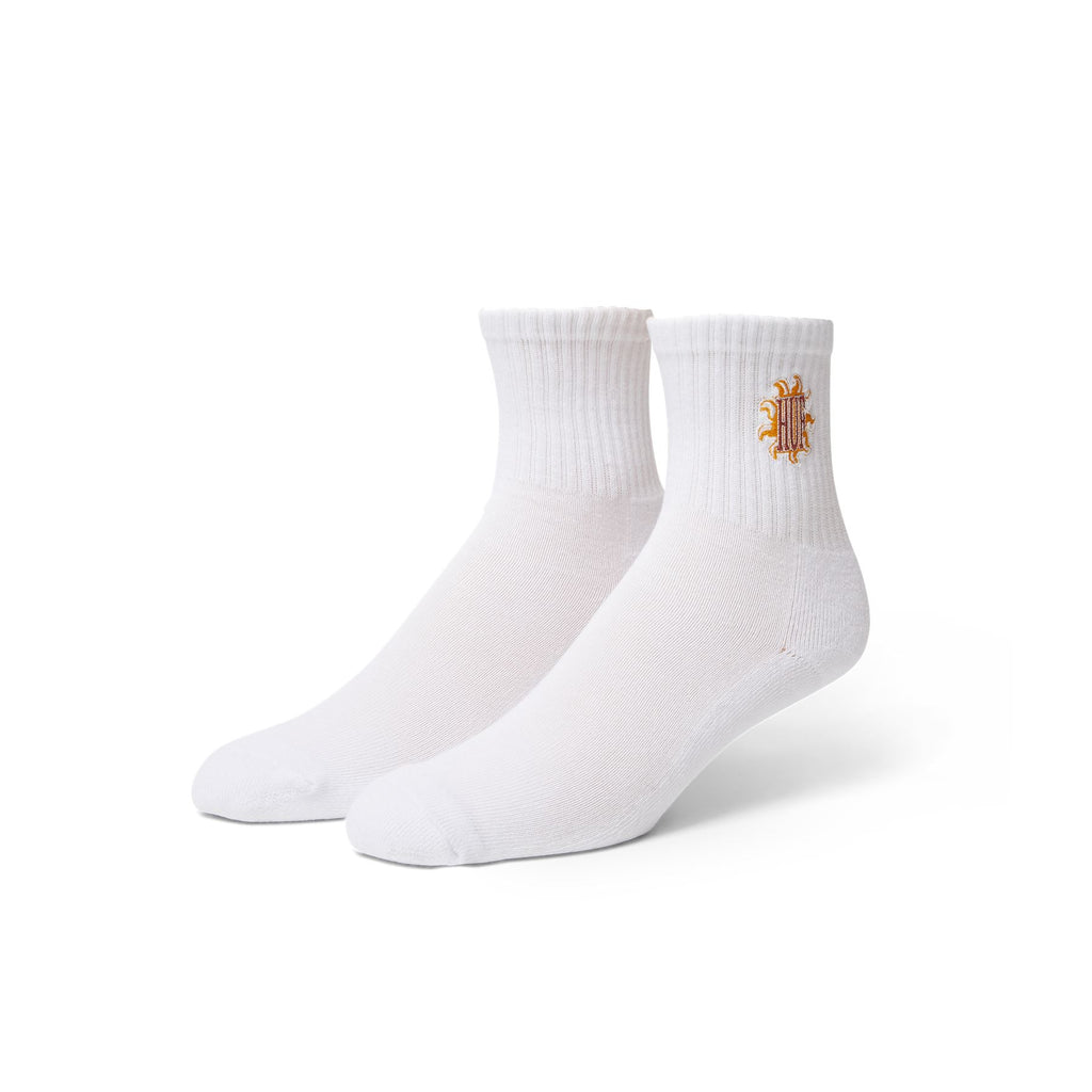 HUF Apollo 1 / 4 Sock (White) - One Size