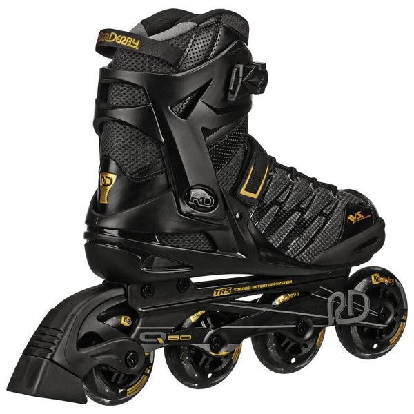 Aerio V2 Q-60 Semi Soft Black Inline Skates - Skatewarehouse.co.uk