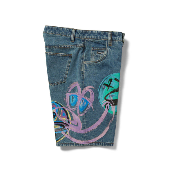 HUF x Kenny Scharf | Spray Guys Denim Short (Multi)