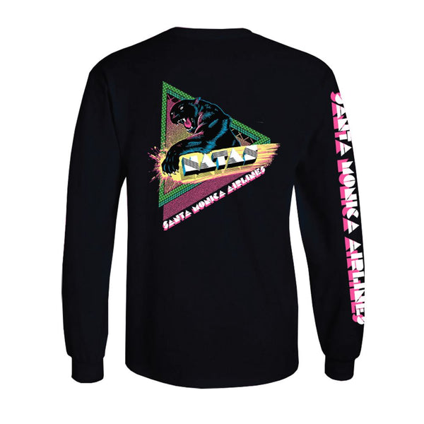 A Natas Neon Classic Long Sleeve Black - Skatewarehouse.co.uk
