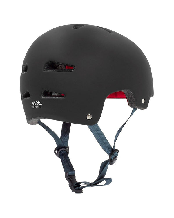 REKD Ultralite In-Mold Skateboard Helmet - Black - Skatewarehouse.co.uk