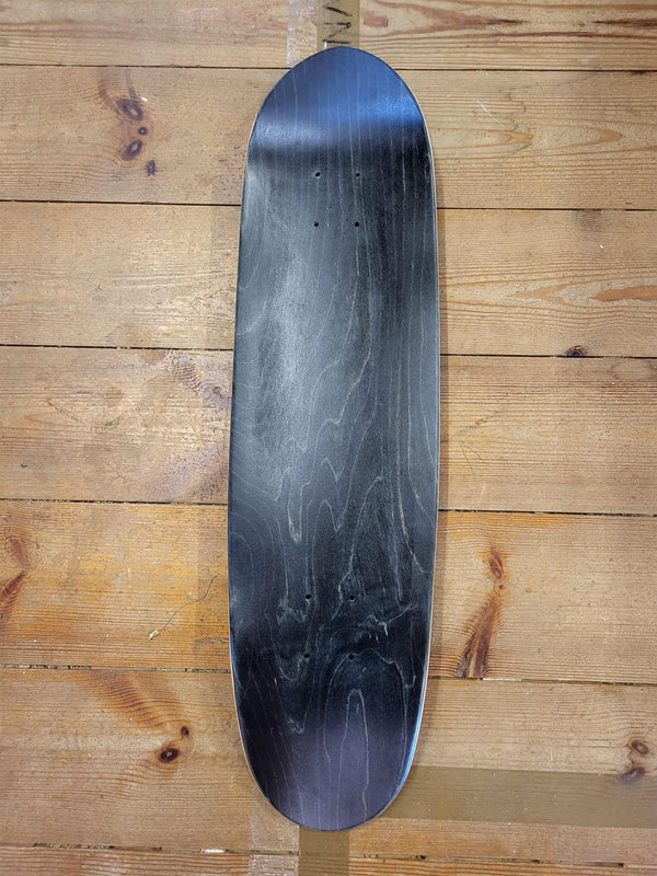 Venom Varnished Blank Skateboard Decks - Black Stain, Maple Wood, Perfect for Custom Art, DIY Projects, and Furniture - Cruiser Shape - Skatewarehouse.co.uk