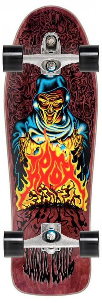 Santa Cruz Reissue Knox Firepit x Carver Custom Surf Skate Skateboard C7 - 10.07