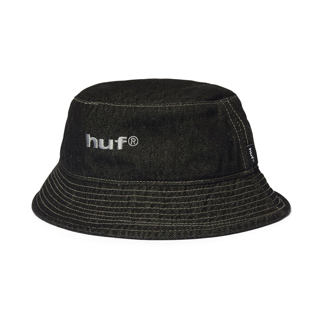 HUF Cassel Bucket Hat (Washed Black) - S/M