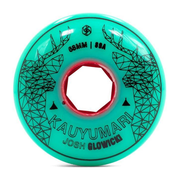 Red Eye Animal Glowicki Inline Skate Wheels - Teal