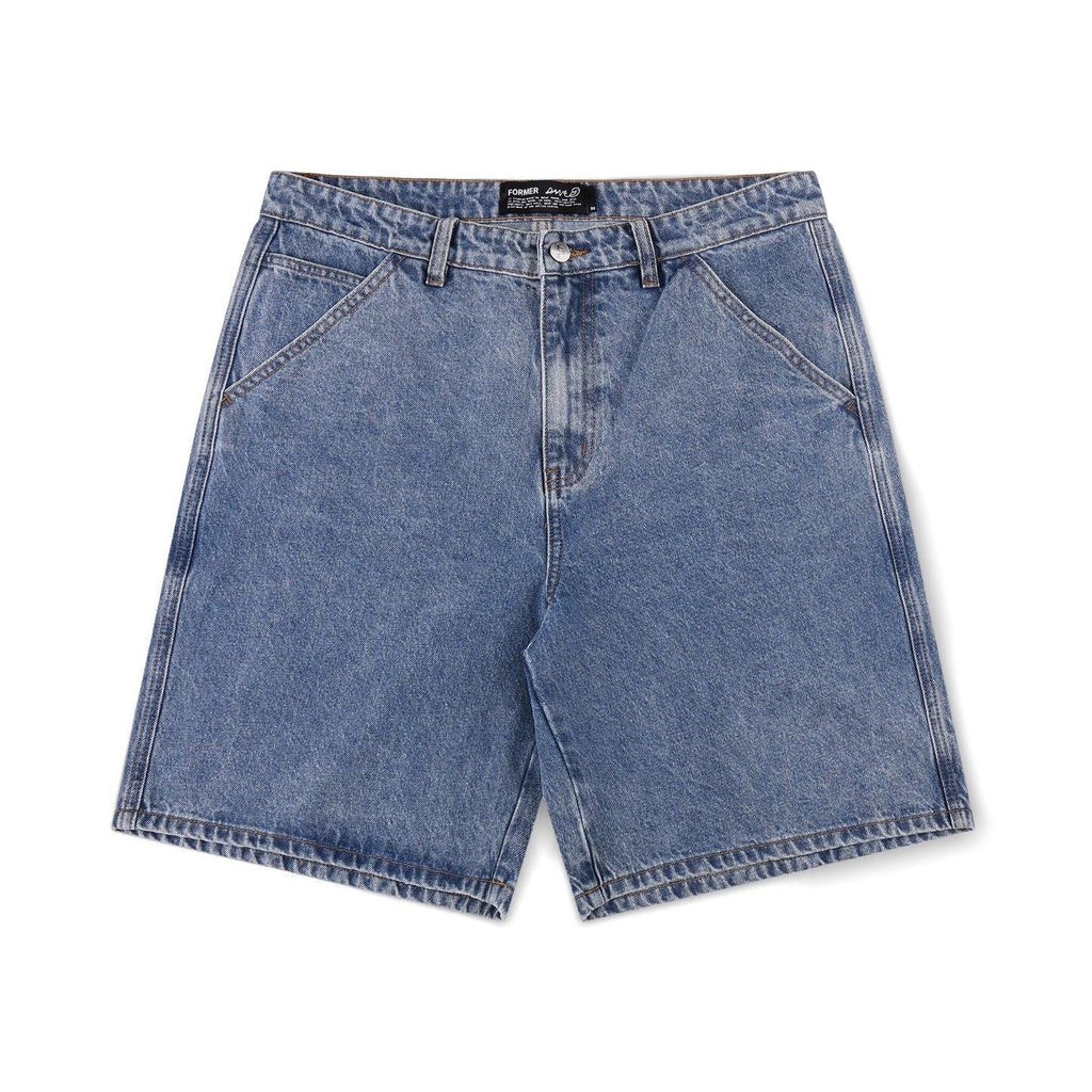 Former Reynolds 21 Denim Walkshort (Mid Blue) - UK 36