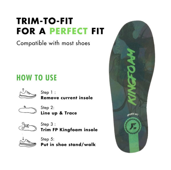 Footprint Kingfoam Infinity Foam Flat Insoles Tea Party High