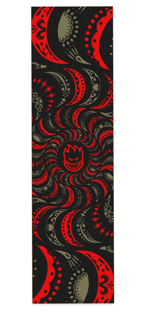 Spitfire Bighead Grip - Swirl Red / Black - Single Sheet (9 x 33) Skateboard Grip Tape