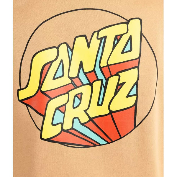 Santa Cruz Hoody Delta Craft Dot Chest Hood - Sandstone - Skatewarehouse.co.uk
