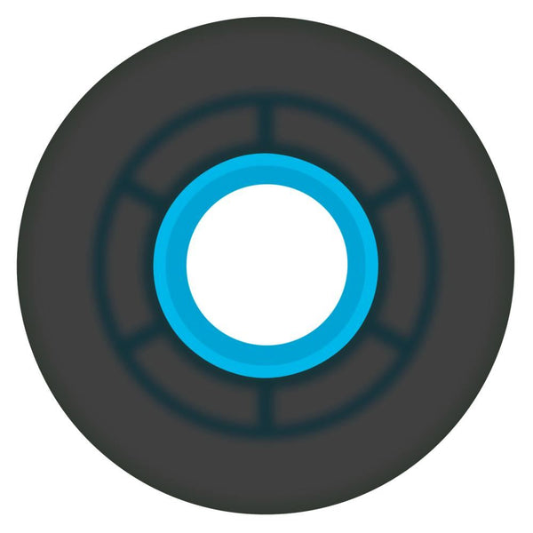 Ricta Skateboard Wheels Clouds Transparent 78a - Black / Blue - Skatewarehouse.co.uk
