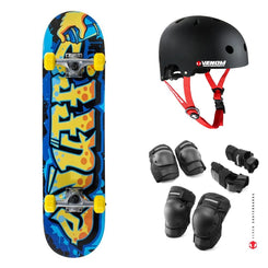 Enuff Graffiti II Yellow Complete Skateboard Bundle