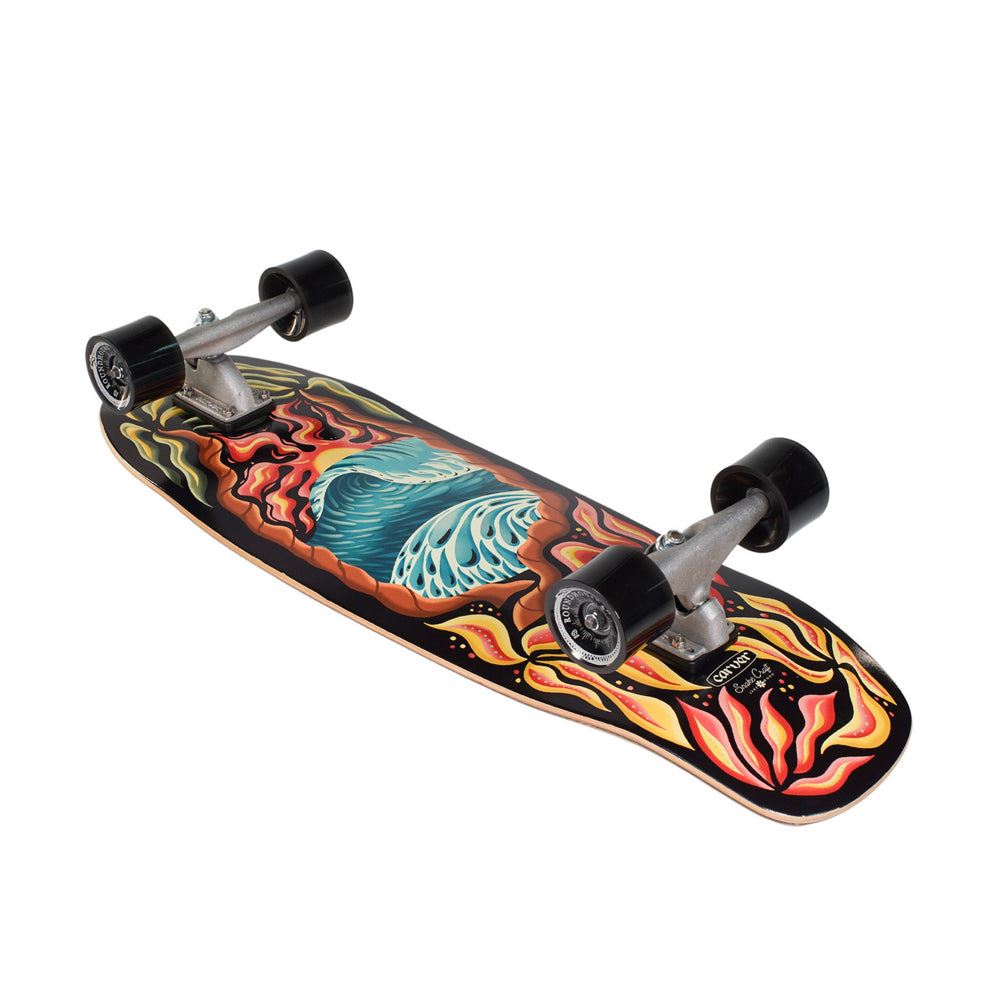 Carver Psychedelic Sunset - CX Surfskate Cruiser Skateboard - 9.875