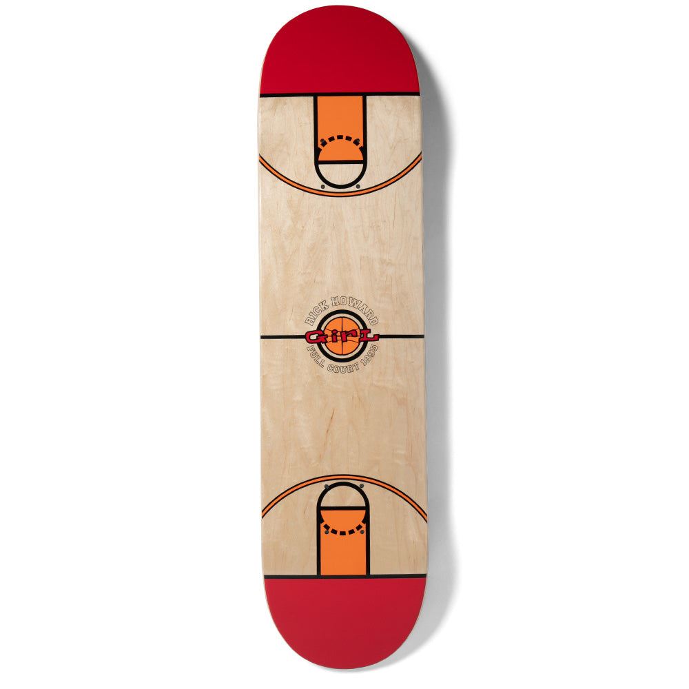 Girl Skateboard Full Court Rick Howard Twin Skateboard Deck - 8.25" - Skatewarehouse.co.uk