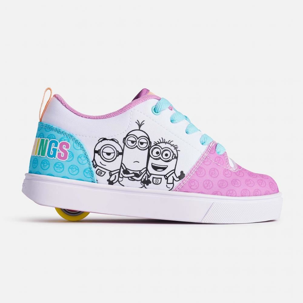 Heelys x Minions Minions Ezzential - White / Purple / Sky Blue - Skatewarehouse.co.uk