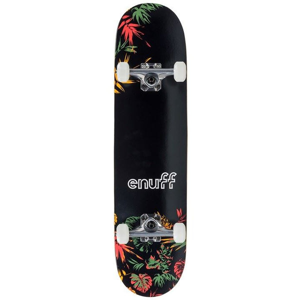 Enuff Floral Orange Complete Skateboard Bundle - SFR Helmet & Pads