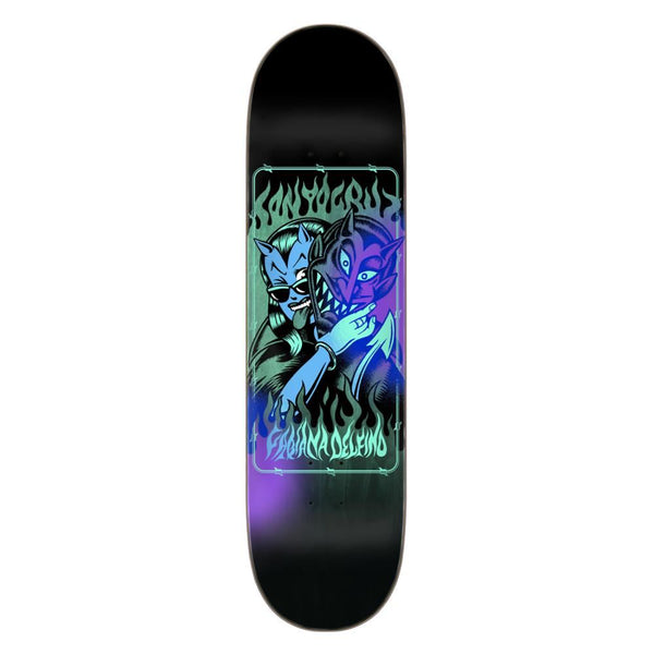 Santa Cruz Delfino Devil Mask Pro Skateboard Deck - 8.25
