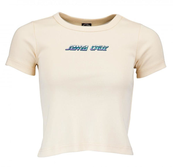 Santa Cruz Womens T-Shirt Obscure Strip T-Shirt - Birch - Skatewarehouse.co.uk