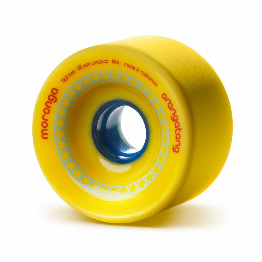 Orangatang "Moronga" Yellow 72.5Mm 86A (Set 4) - Skatewarehouse.co.uk
