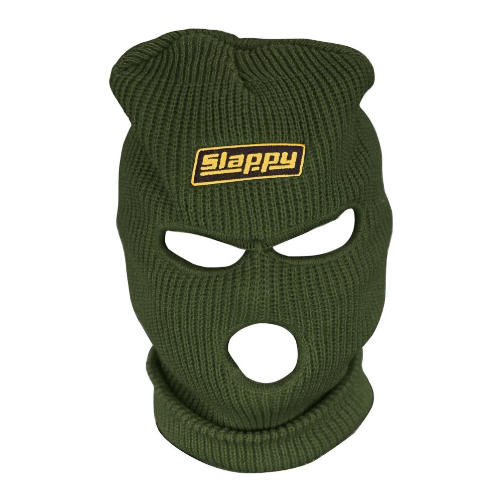 Slappy Mask Beanie Miitary Green One Size