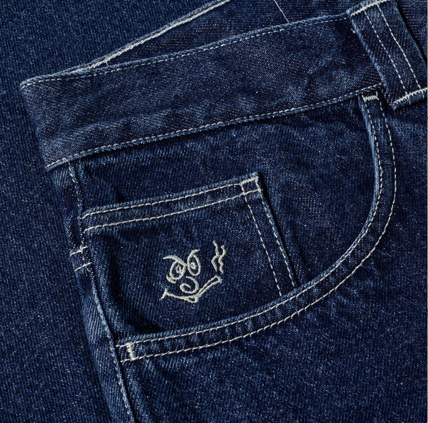 Polar Skate Co 92 Pants (Dark Blue w / White Stitching)