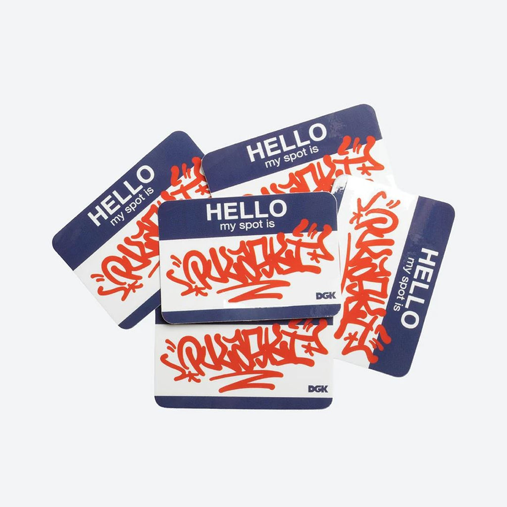 DGK My Spot Is Pulaski Sticker (5 Pack)