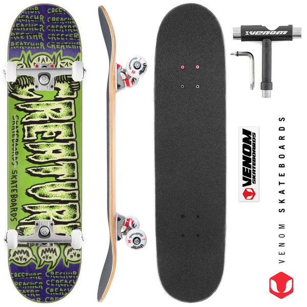 Creature Psycho Logo Sm Custom Complete Skateboard - 7.75