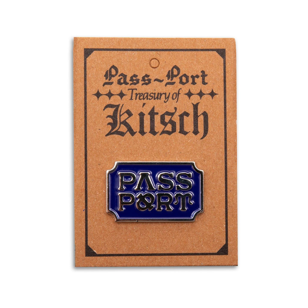 Pass~Port Yearbook Logo Pin (Royal Blue / Antique Silver) - One Size