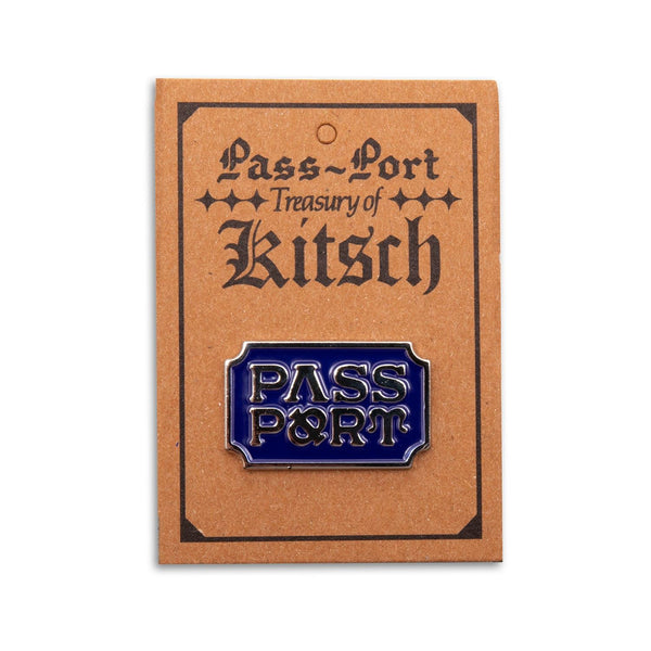 Pass~Port Yearbook Logo Pin (Royal Blue / Antique Silver) - One Size