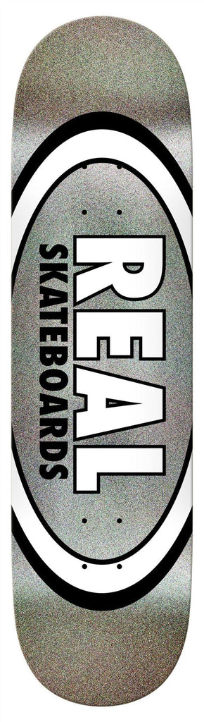 Real Team Classic Oval - Easy Rider (Black Holo) Skateboard Deck - 8.25"