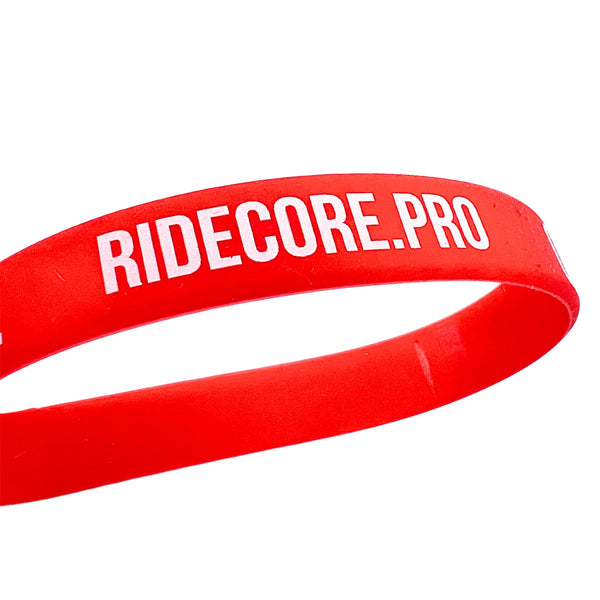 CORE Rubber Wristband - Red / White Accessories