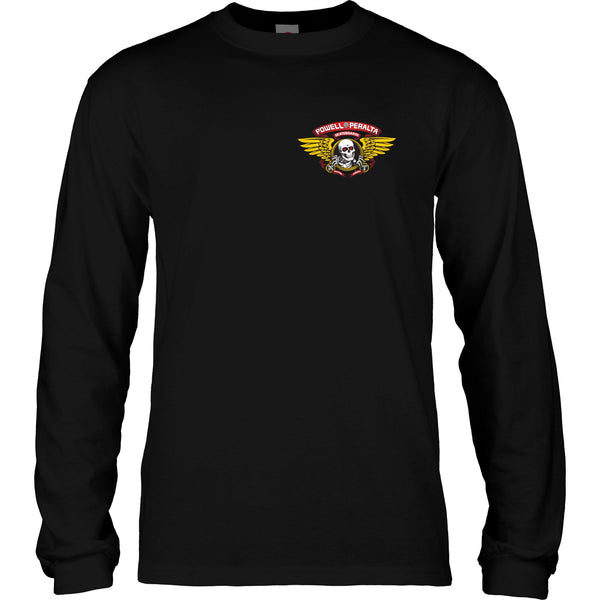 Powell-Peralta™ Winged Ripper Longsleeve Tee Black - Skatewarehouse.co.uk
