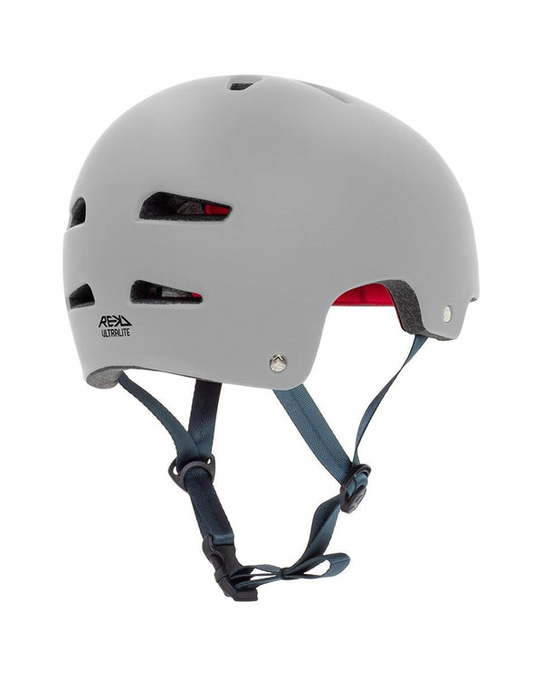 REKD Ultralite In-Mold Skateboard Helmet - Grey - Skatewarehouse.co.uk