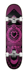 Blueprint Home Heart Complete Black / Pink x Venom Custom Complete Skateboard - 8"