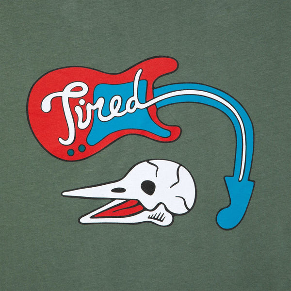 Tired Music Tee Green