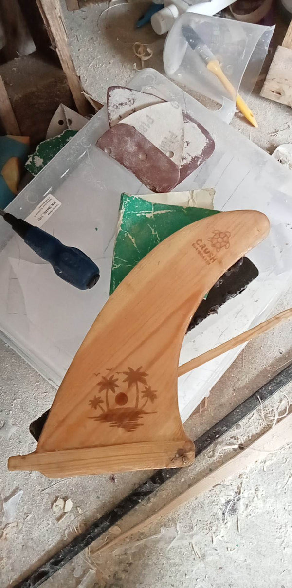 Crush Wooden Surfboard Single Fin - 10