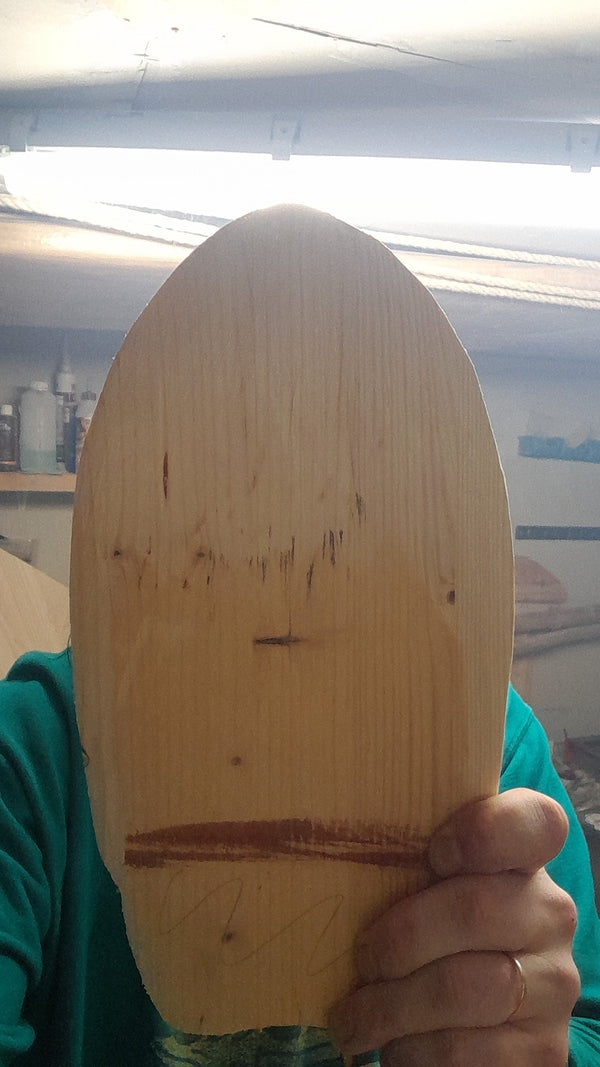 Crush The Glide Wooden Surf Handplane