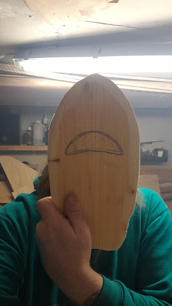 Crush The Glide Wooden Surf Handplane