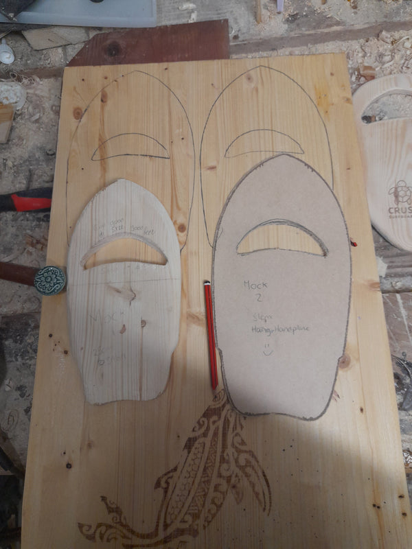 Crush The Glide Wooden Surf Handplane