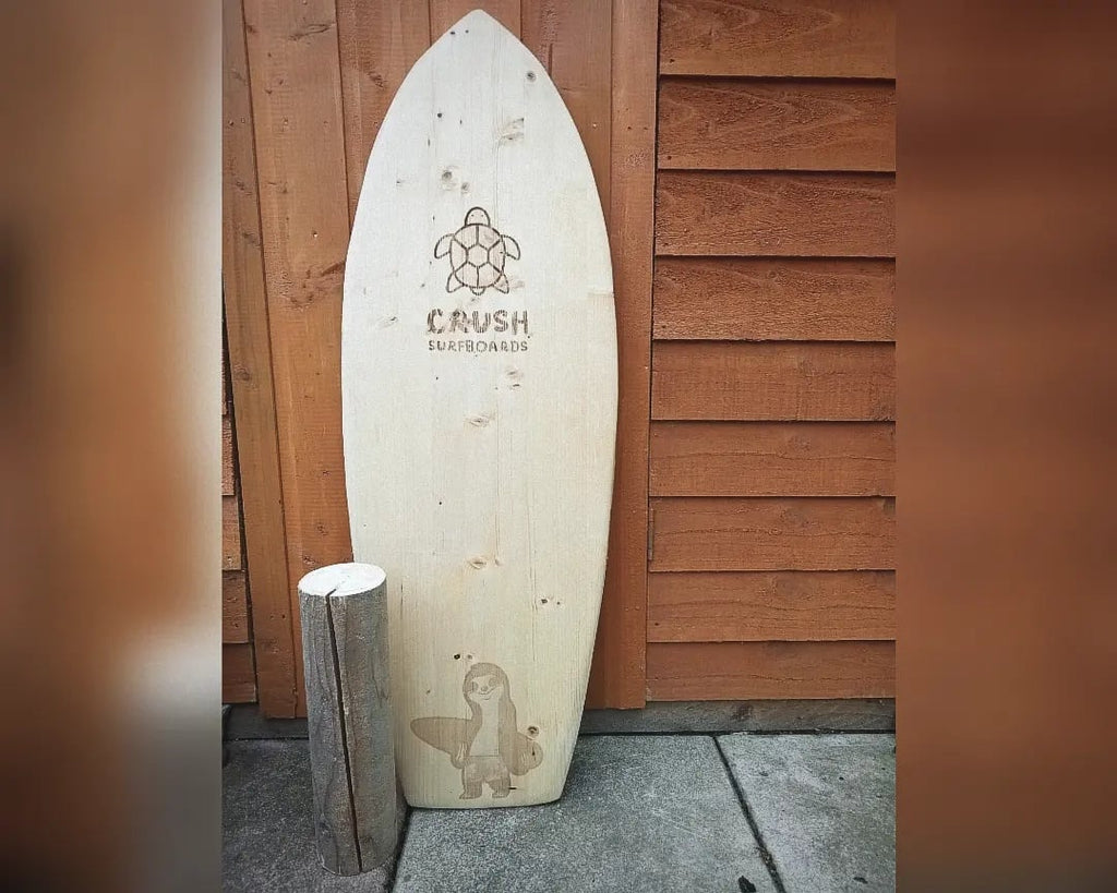 Crush Custom Surf Balance Board - Redwood - 41" x 14"