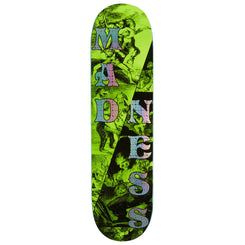 Madness Split R7 Safety Yellow / Holographic Skateboard Deck 8.25 inch