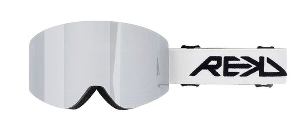 REKD Rocker MagLock Snow Goggle Kit - White / Mirror - L/XL - Skatewarehouse.co.uk