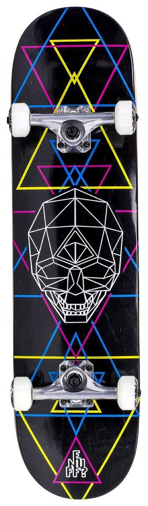 Enuff Geo Skull Complete Skateboard - CMYK - 8.0" - Skatewarehouse.co.uk