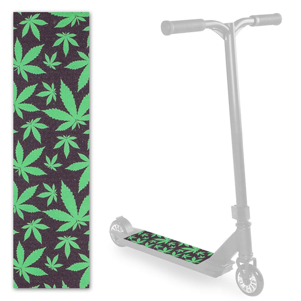 Scorpion Scooters - Scooter Pro Grip Tape - Fits 99% Scooters - Graphic Series - Green Leaves - Skatewarehouse.co.uk
