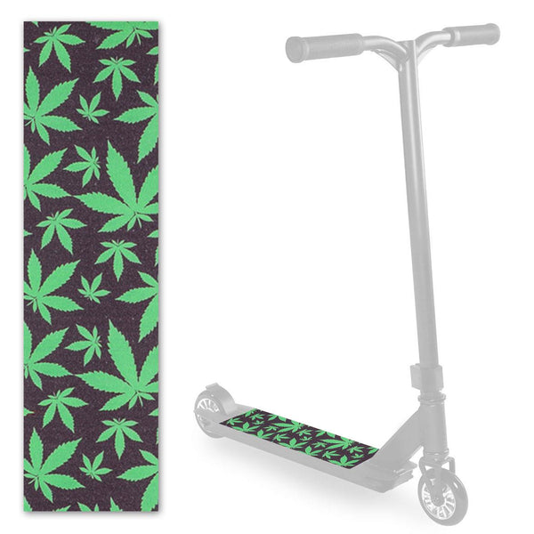 Scorpion Scooters - Scooter Pro Grip Tape - Fits 99% Scooters - Graphic Series - Green Leaves - Skatewarehouse.co.uk