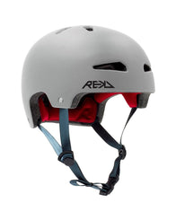 REKD Ultralite In-Mold Skateboard Helmet - Grey - Skatewarehouse.co.uk
