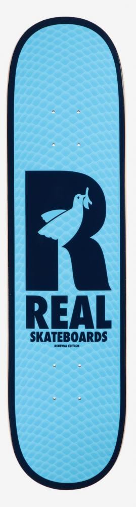 Real Renewal Doves Blue Skateboard Deck - 7.75" - Skatewarehouse.co.uk