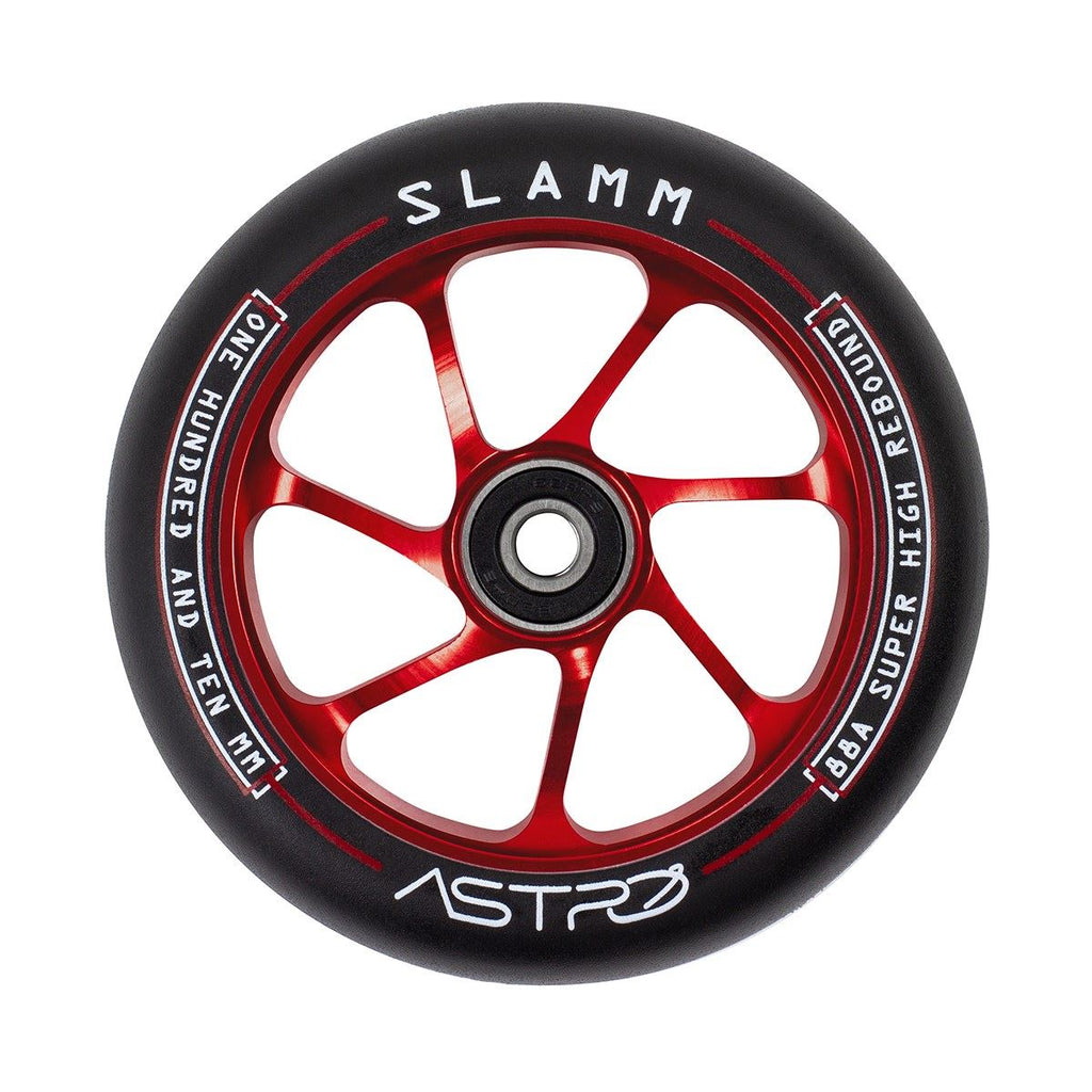 Slamm 110mm Astro Scooter Scooter Wheels - Red - Skatewarehouse.co.uk